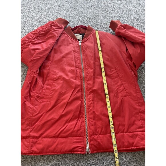 Free People We The Free Jacket Women Becca Red Oversize Puffer Bomber Sz M NWT - Picture 8 of 12